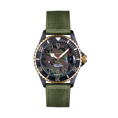 Ocean 39 GMT black MILITARY khaki  Taucheruhr  mit Stoppuhrfunktion | Steinhart Watches 