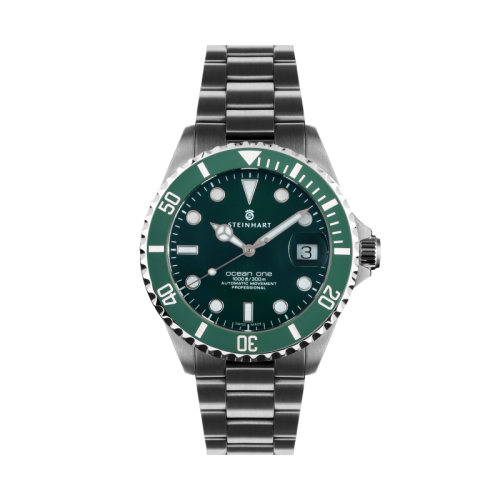 Ocean 39 Double-GREEN Ceramic premium Taucheruhr mit grünen Ziffernblatt | Steinhart Watches 