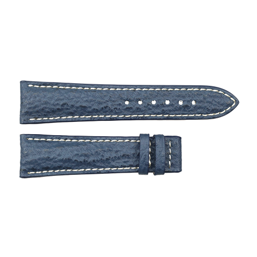 Lederband blau für  Marine Chronograph Größe S