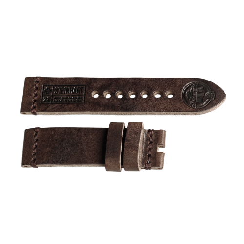 Lederband Military vintage braun Größe L