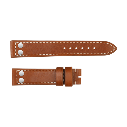 Lederband braun mit Nieten Größe M
