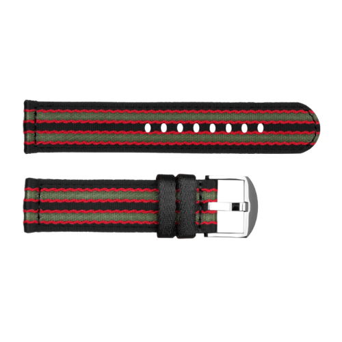 Natoband schwarz/rot/grün