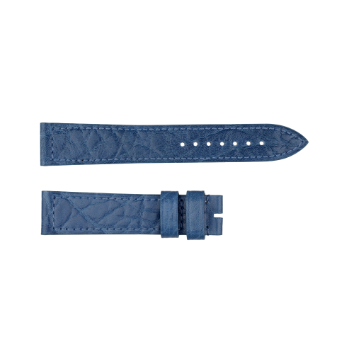 Lederband blau 20mm Größe S